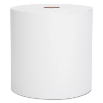 Essential Hard Roll Towel, 1.5" Core, 8 x 800ft, White, 12 Rolls/Carton