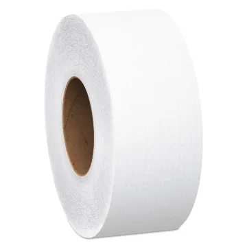 Essential JRT Jumbo Roll Bathroom Tissue, Septic Safe, 1-Ply, White, 2000 ft, 12 Rolls/Carton