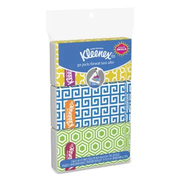 KLEENEX Facial Tissue Pocket Packs, 3-Ply, 36 Packs/Carton
