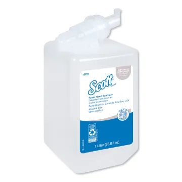 Essential Alcohol-Free Foam Hand Sanitizer, 1,000 ml, Clear, 6/Carton