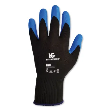 G40 Nitrile Coated Gloves, 220 mm Length, Small/Size 7, Blue, 12 Pairs
