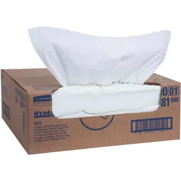 X70 Cloths, Flat Sheet, 14.9 x 16.6, White, 300/Carton