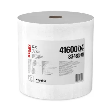 X70 Cloths, Jumbo Roll, Perf., 12 1/2 x 13 2/5, White, 870 Towels/Roll