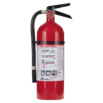 PRO 210 Consumer Fire Extinguishers, w/Wall Hanger, Class A, B, C, 4 lb Cap. Wt.