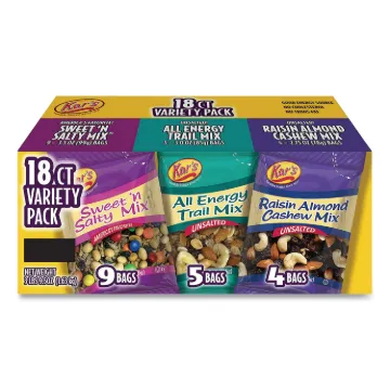Trail Mix Variety Pack, Assorted Flavors, 18 Packets/Box, Free Delivery in 1-4 Business Days