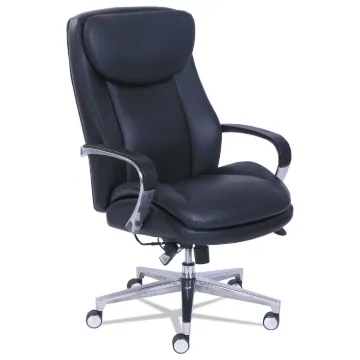 Commercial 2000 High-Back Executive Chair with Dynamic Lumbar Support, Supports up to 300 lbs., Blac