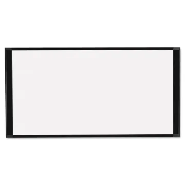 Cubicle Workstation Dry Erase Board, 36 x18, Black Aluminum Frame