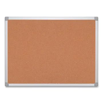 Earth Cork Board, 24 x 36, Aluminum Frame