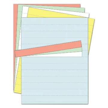 Data Card Replacement Sheet, 8 1/2 x 11 Sheets, Assorted, 10/PK
