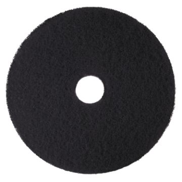 Low-Speed High Productivity Floor Pads 7300, 21" Diameter, Black, 5/Carton