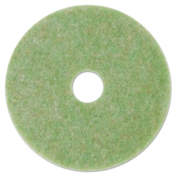 Low-Speed TopLine Autoscrubber Floor Pads 5000, 17" Diameter, Green/nge, 5/CT