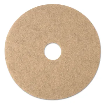 Ultra High-Speed Natural Blend Floor Burnishing Pads 3500, 20" Dia., Tan, 5/CT
