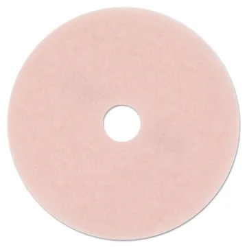 Ultra High-Speed Eraser Floor Burnishing Pad 3600, 27" Diameter, Pink, 5/Carton