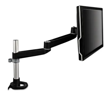 Dual Monitor Swivel Arm, 360 Degree Rotation, +15 Degree/-90 Degree Tilt, 180 Degree Pan, Black/Gray