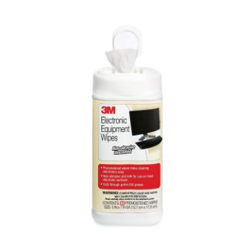 Electronic Equipment Cleaning Wipes, 5 1/2 x 6 3/4, White, 80/Canister
