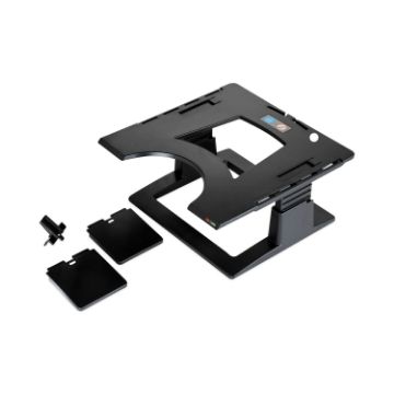 Notebook Riser with Adjustable Height, 13w x 13d x  4 to 6h, Black (MINIMUM ORDER QUANTITY IS 1 CT O