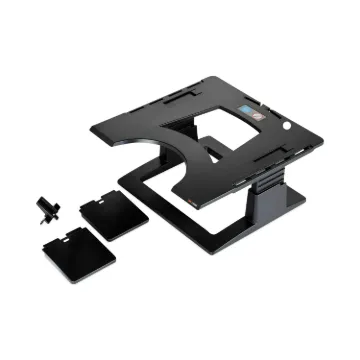 Notebook Riser with Adjustable Height, 13w x 13d x  4 to 6h, Black (MINIMUM ORDER QUANTITY IS 1 CT O