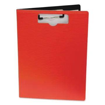 Portfolio Clipboard With Low-Profile Clip, 1/2" Capacity, 8 1/2 x 11, Red
