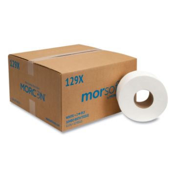 Jumbo Bath Tissue, Septic Safe, 2-Ply, White, 500 ft, 12/Carton