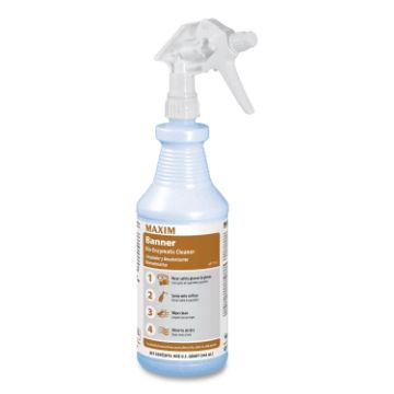 Banner Bio-Enzymatic Cleaner, Fresh Scent, 32 oz Spray Bottle, 12/Carton