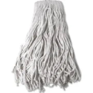 #3024 #24 Mop Head Cotton 4-Ply Cut End White Wide Band, 12/Case