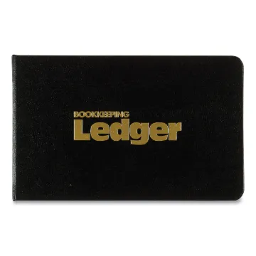 Four-Ring Ledger Binder Kit, 100 Ledger Sheets, 8 1/2 x 5