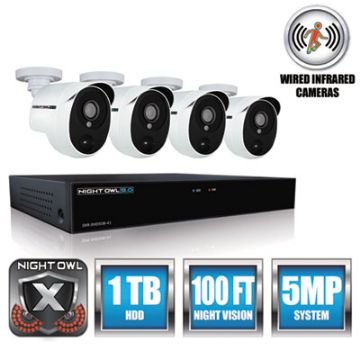 4 Channel Extreme HD Video Security DVR, 5MP Resolution NIGHT OWL