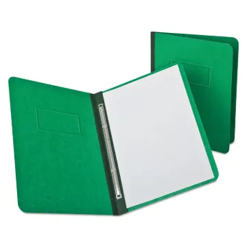 Heavyweight PressGuard and Pressboard Cover w/Reinforced Hinge, 2-Prong Fastener,3" Cap, Light Green