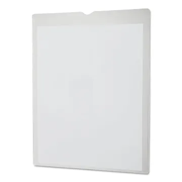 Utili-Jac Heavy-Duty Clear Plastic Envelopes, 8 1/2 x 11, Letter, 50/Box