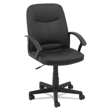 Executive Office Chair, Supports up to 250 lbs, Black Seat/Black Back, Black Base