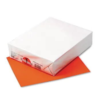 Kaleidoscope Multipurpose Colored Paper, 24lb, 8.5 x 11, Pumpkin, 500/Ream