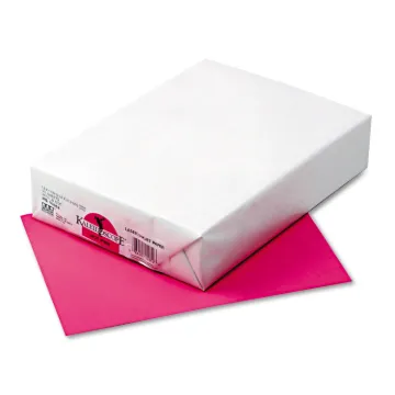 Kaleidoscope Multipurpose Colored Paper, 24lb, 8.5 x 11, Hot Pink, 500/Ream