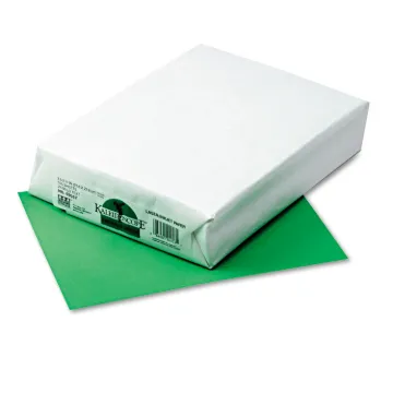 Kaleidoscope Multipurpose Colored Paper, 24lb, 8.5 x 11, Emerald Green, 500/Ream