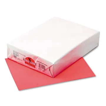 Kaleidoscope Multipurpose Paper, 24lb, 8.5 x 11, Hyper Coral Red, 500/Ream
