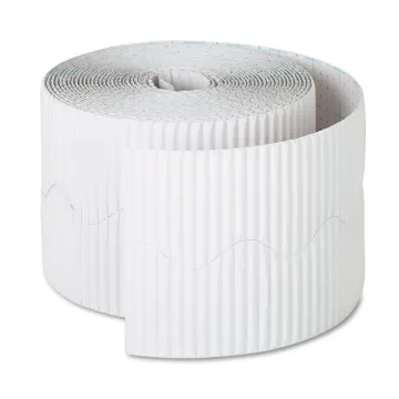 Bordette Decorative Border, 2.25" x 50 ft Roll, White