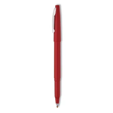 Rolling Writer Stick Roller Ball Pen, Medium 0.8mm, Red Ink/Barrel, Dozen