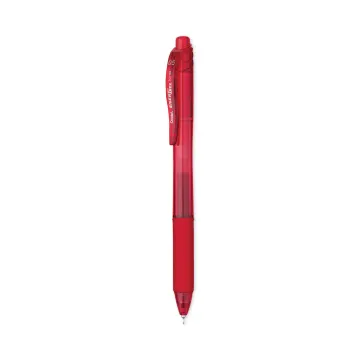 EnerGel-X Retractable Gel Pen, 0.5 mm Needle Tip, Red Ink/Barrel, Dozen