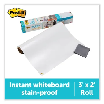 Dry Erase Surface with Adhesive Backing, 36" x 24", White (MINIMUM ORDER QUANTITY IS 1 CT OR 6 EA)