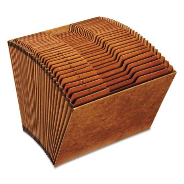 Heavy-Duty Expanding File, 31 Sections, 1/3-Cut Tab, Letter Size, Redrope