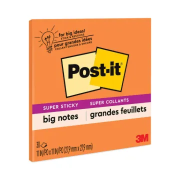 Big Notes, 11 x 11, Orange, 30 Sheets