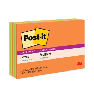 Meeting Notes in Rio de Janeiro Colors, 6 x 4, 45-Sheet, 8/Pack