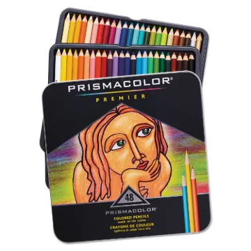 Premier Colored Woodcase Pencils, 48 Assorted Colors/Set