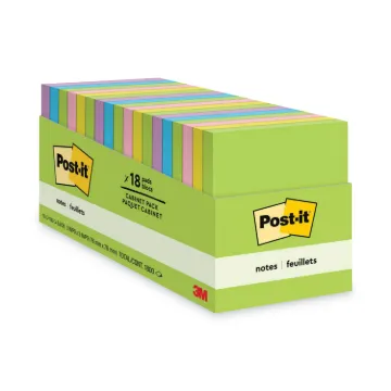 Original Pads in Jaipur Colors Cabinet Pack, 3 x 3, 100-Sheet, 18/Pack