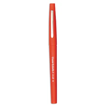 Point Guard Flair Stick Porous Point Pen, Bold 1.4mm, Red Ink/Barrel, 36/Box