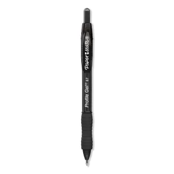 Profile Retractable Gel Pen, Medium 0.7 mm, Black Ink, Translucent Black Barrel, 36/Pack