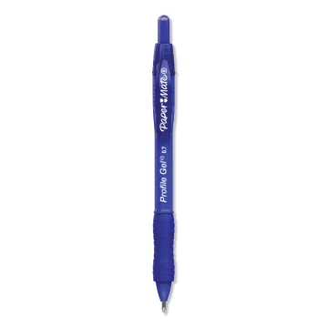 Profile Retractable Gel Pen, Medium 0.7 mm, Blue Ink, Translucent Blue Barrel, Dozen
