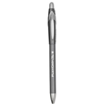 FlexGrip Elite Retractable Ballpoint Pen, Medium 1mm, Black Ink/Barrel, Dozen