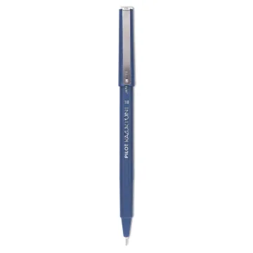 Razor Point II Stick Porous Point Marker Pen, 0.2mm, Blue Ink/Barrel, Dozen