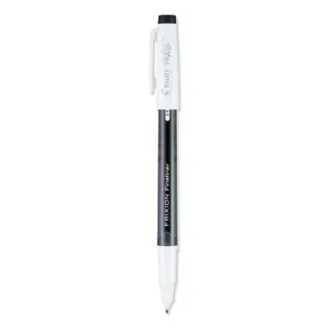 FriXion Erasable Stick Marker Pen, 0.6 mm, Black Ink/Barrel, Dozen
