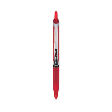Precise V5RT Retractable Roller Ball Pen, Extra-Fine 0.5mm, Red Ink, Red Barrel